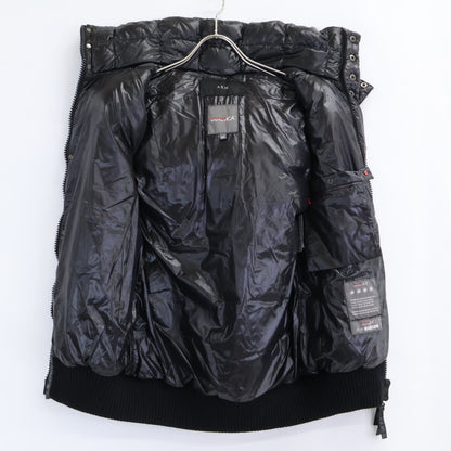 DUVETICA xAKM Hooded Down Vest Black Nylon Size M