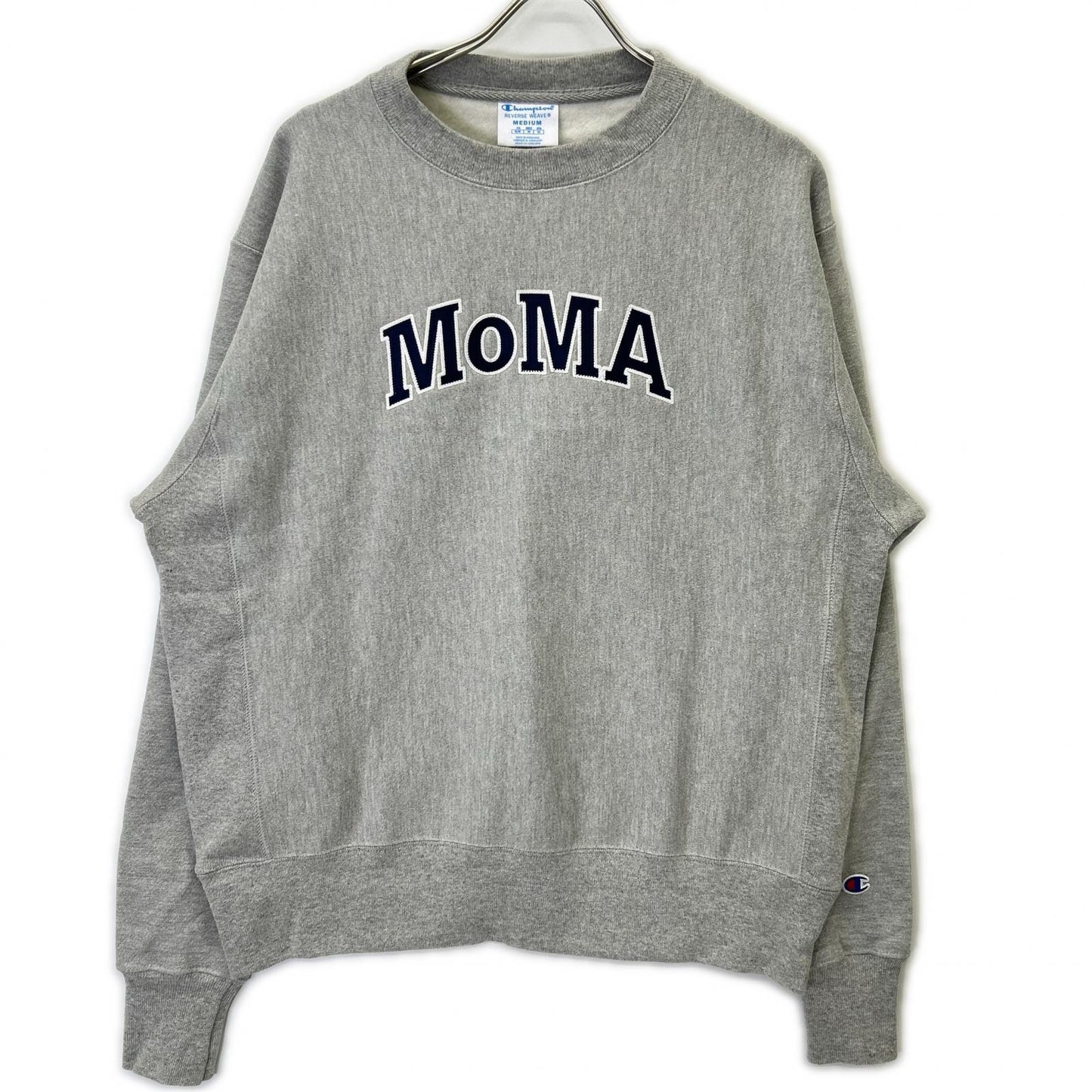 Champion xMoMA Reverse Weave Cotton Sweatshirt Gray Size M