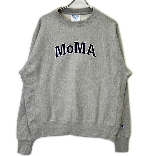 Champion xMoMA Reverse Weave Cotton Sweatshirt Gray Size M