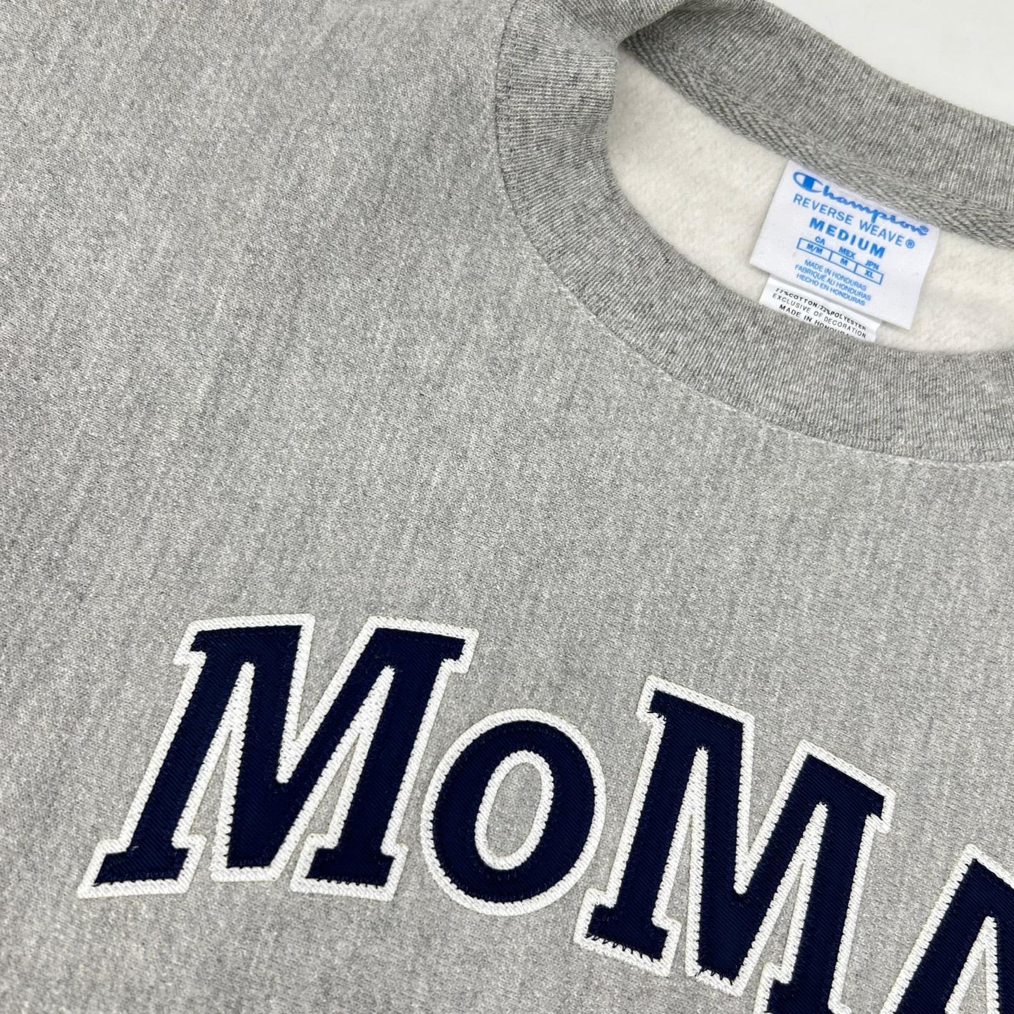 Champion xMoMA Reverse Weave Cotton Sweatshirt Gray Size M