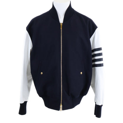 THOM BROWNE Melton Wool 4BAR Oversized Jacket