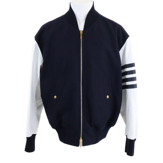 THOM BROWNE Melton Wool 4BAR Oversized Jacket