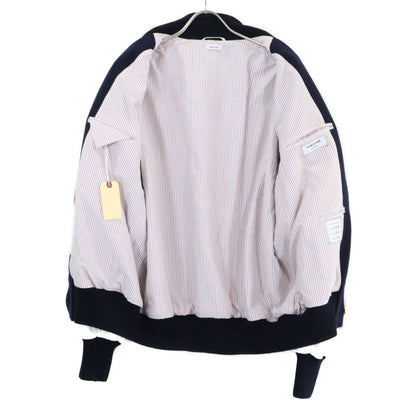 THOM BROWNE Melton Wool 4BAR Oversized Jacket