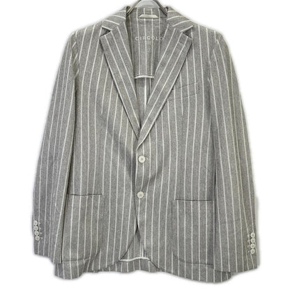 CIRCOLO1901 Cotton Linen 2B Jacket Gray Size 46