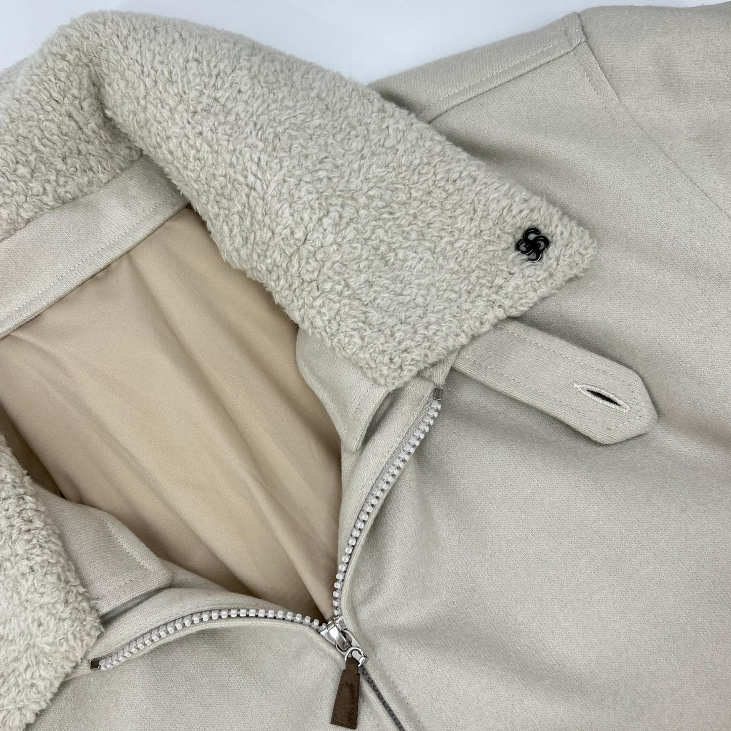 GRAN SASSO Wool Padded Jacket Beige Size 50