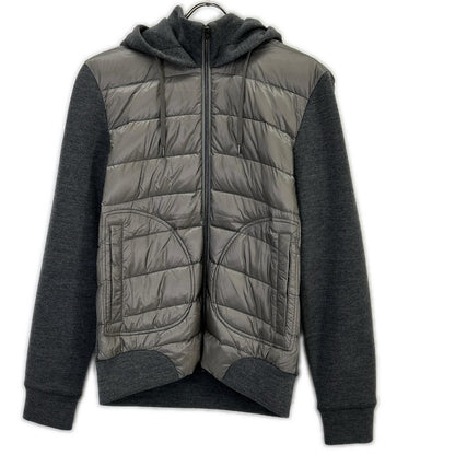 HERNO Water-Repellent Nylon Down Hooded Jacket Gray Size 46