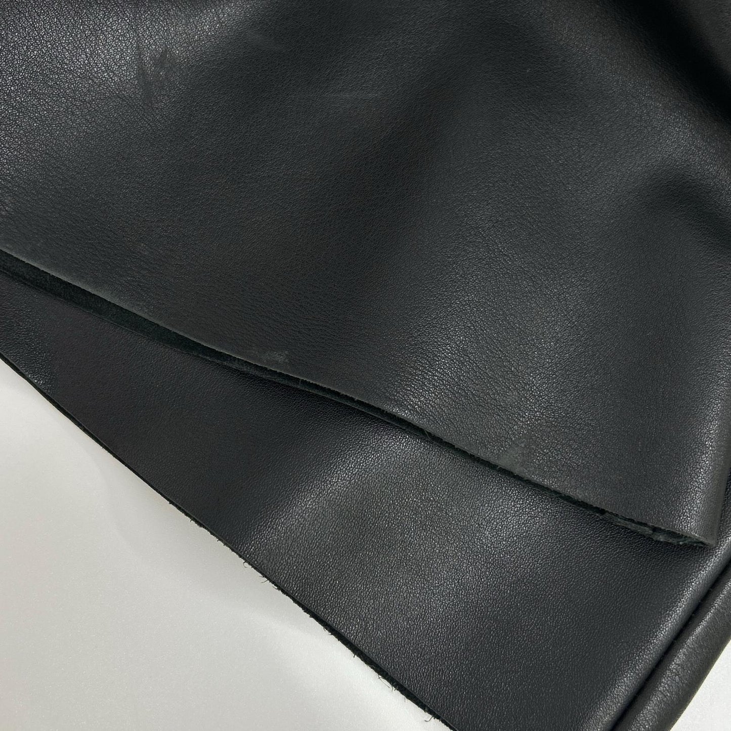 KADOYA Black Leather Pants Size 35