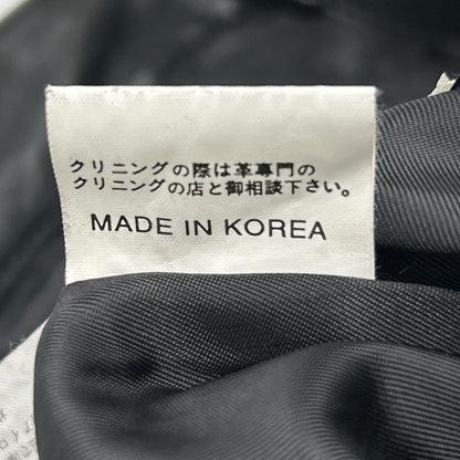 KADOYA Black Leather Pants Size 35
