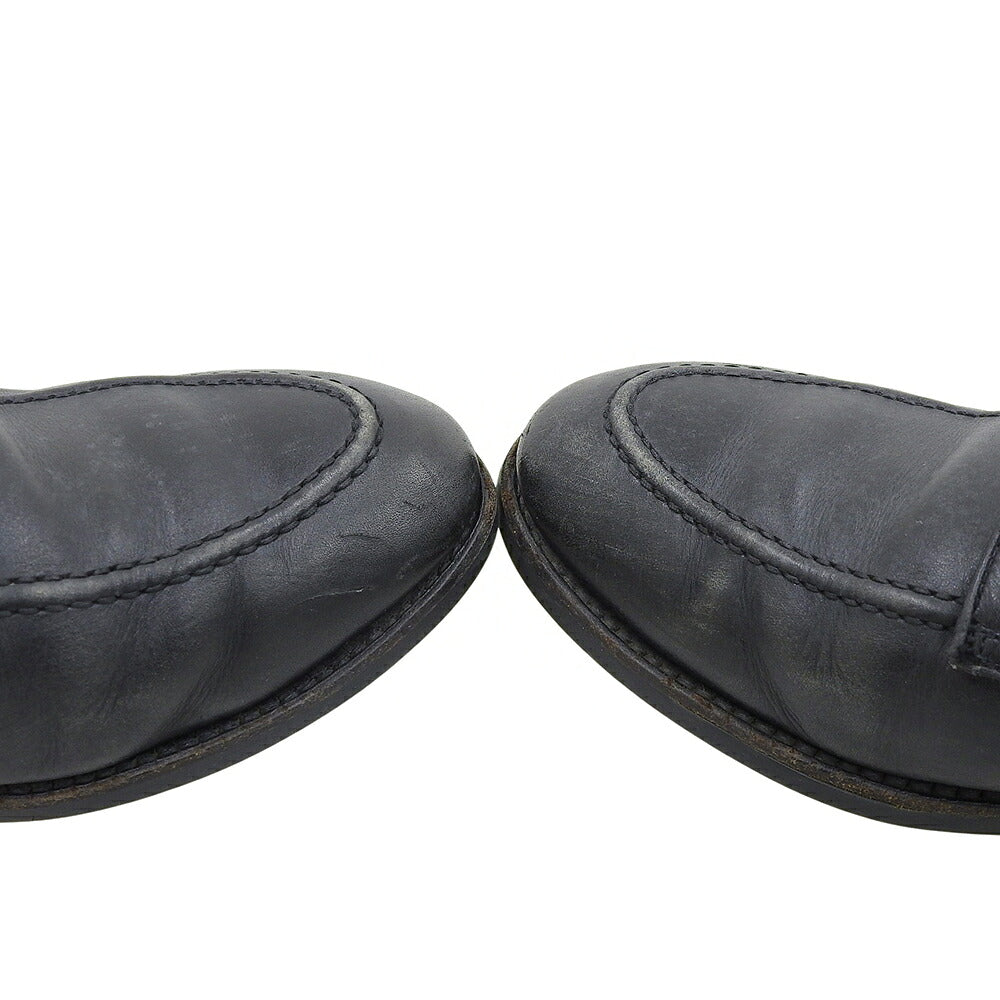 REGAL Black Leather U-Tip Sneakers