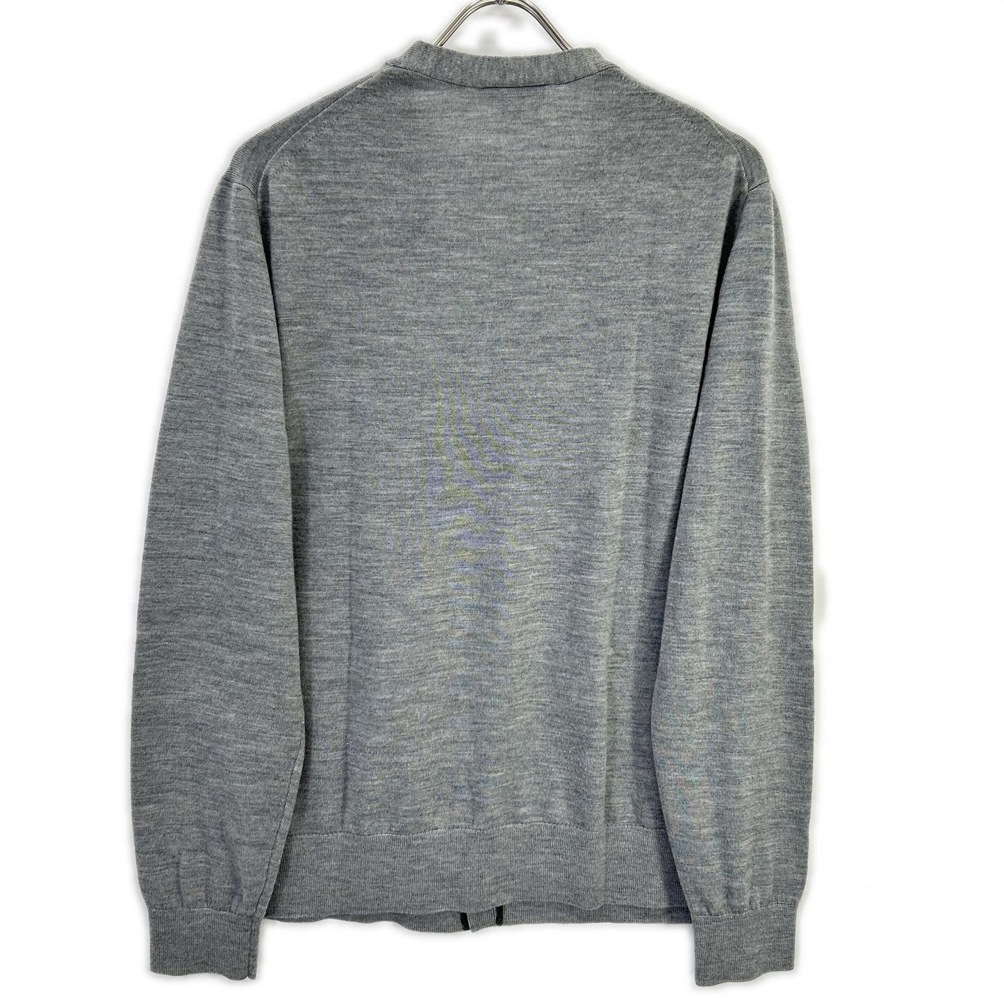 Lacoste Essential Merino Wool Cardigan Gray Size L