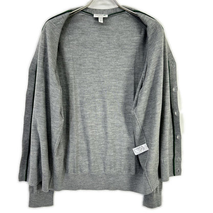 Lacoste Essential Merino Wool Cardigan Gray Size L