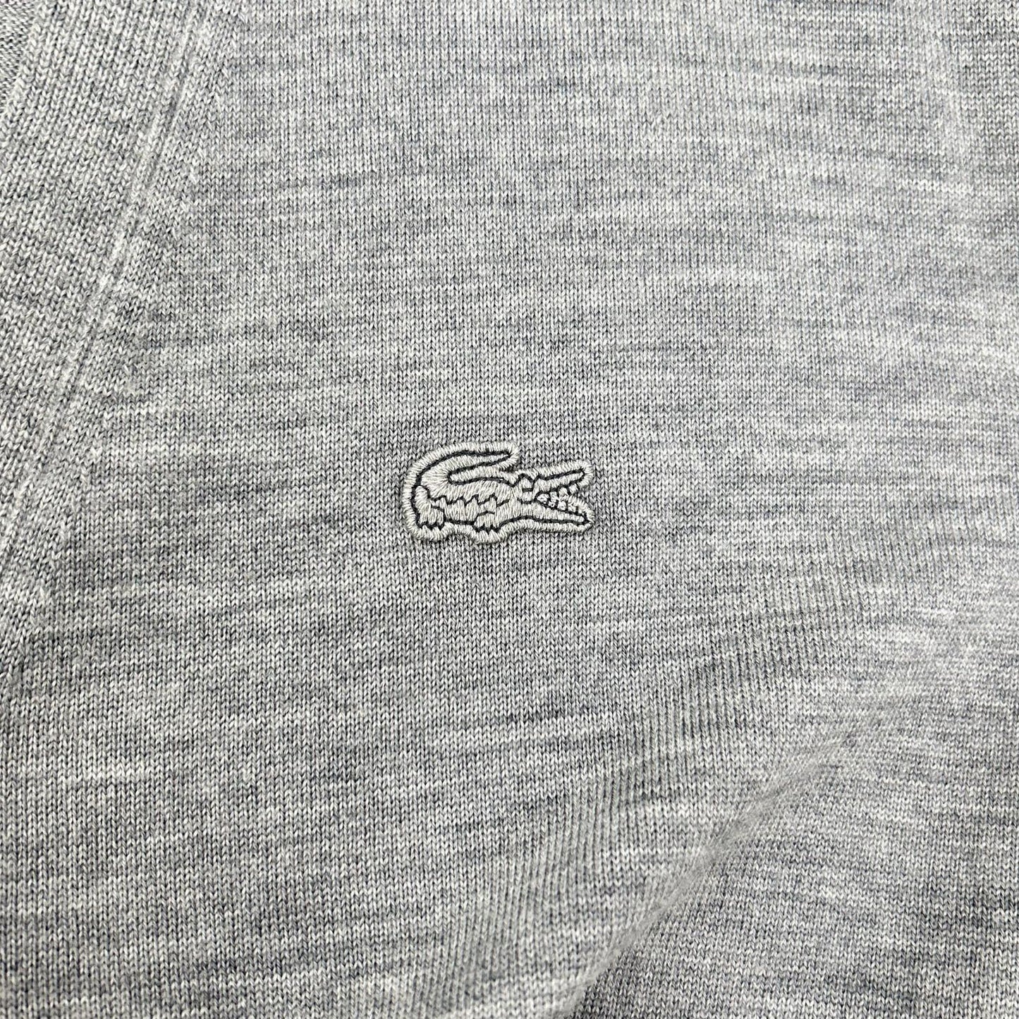 Lacoste Essential Merino Wool Cardigan Gray Size L