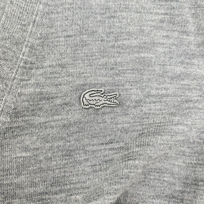 Lacoste Essential Merino Wool Cardigan Gray Size L