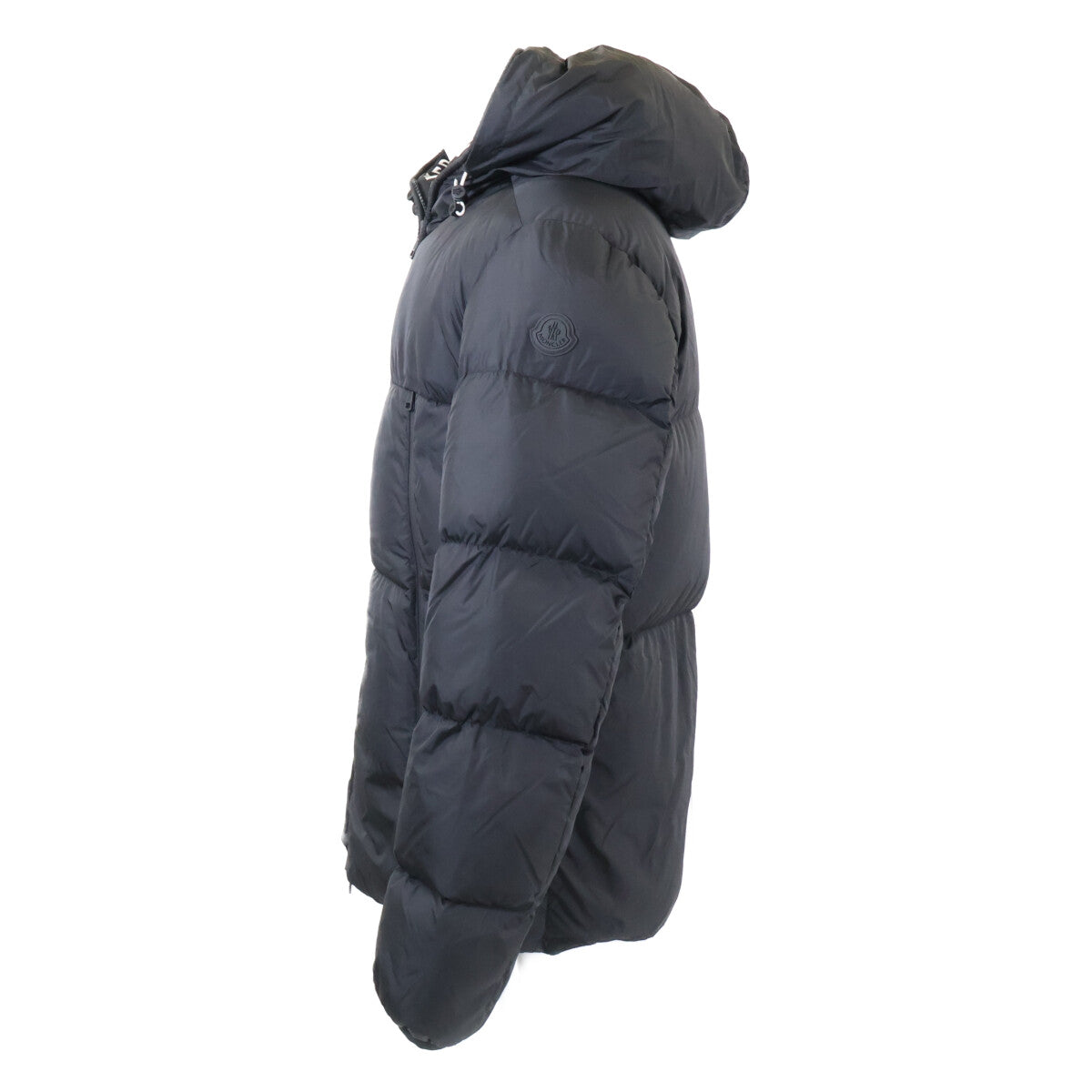 MONCLER MONTCLA Hooded Down Jacket w/ Logo Tape Black Size 4