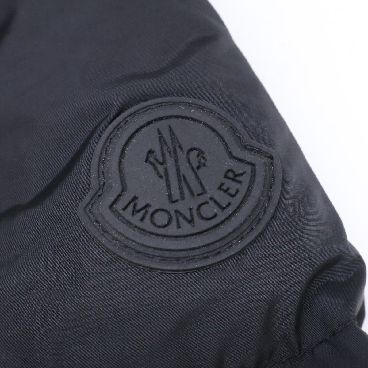 MONCLER MONTCLA Hooded Down Jacket w/ Logo Tape Black Size 4