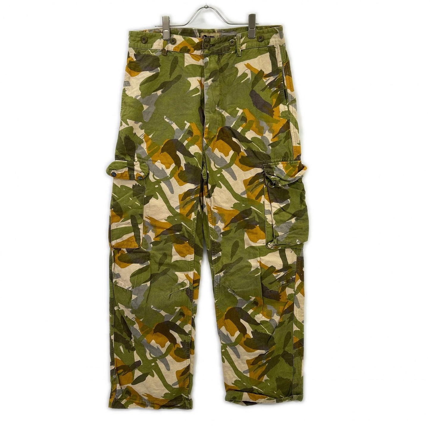 NIGEL CABOURN LYBRO Camo Linen Blend Cargo Pants Size 34