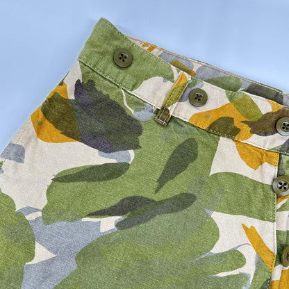 NIGEL CABOURN LYBRO Camo Linen Blend Cargo Pants Size 34
