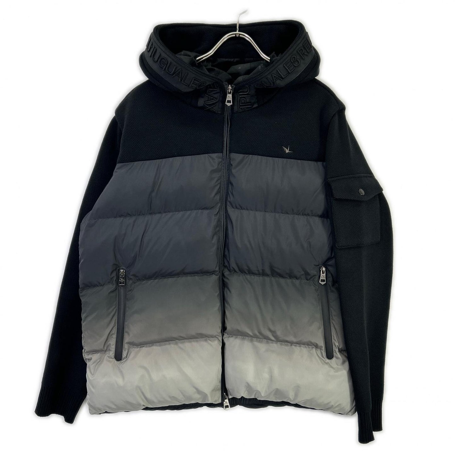 1piu1uguale3 USO-25106 Gradation Knit Jacket Black Size XXL