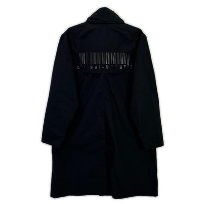 DIESEL A00029 Tech Poplin Cotton Coat Black Size S