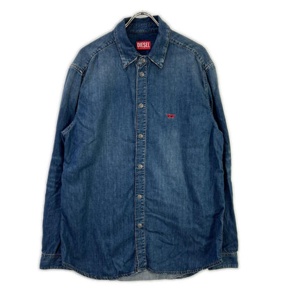 DIESEL A03534 D-SIMPLY Denim Shirt Blue Size M