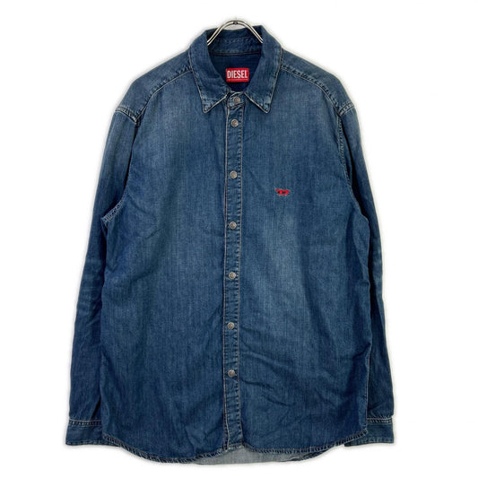 DIESEL A03534 D-SIMPLY Denim Shirt Blue Size M