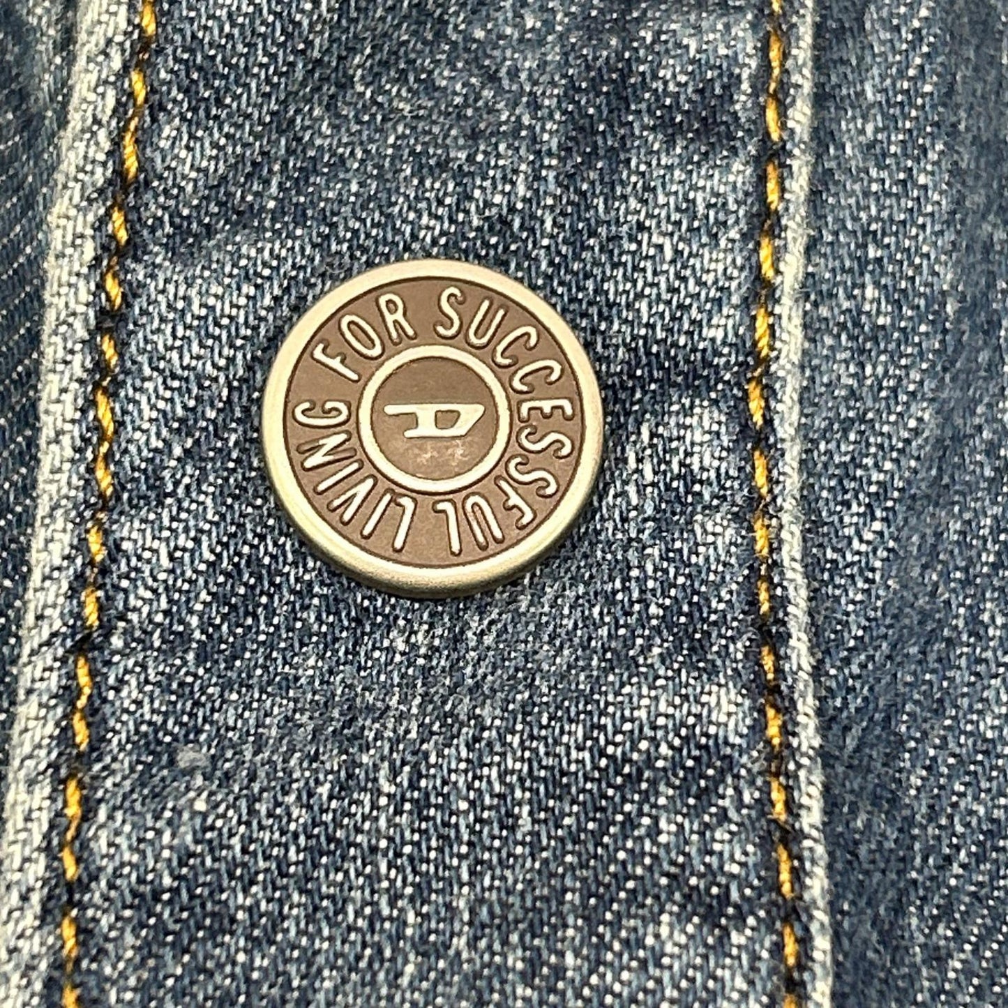 DIESEL A03534 D-SIMPLY Denim Shirt Blue Size M