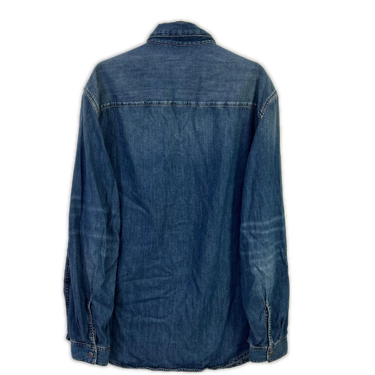 DIESEL A03534 D-SIMPLY Denim Shirt Blue Size M