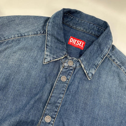 DIESEL A03534 D-SIMPLY Denim Shirt Blue Size M