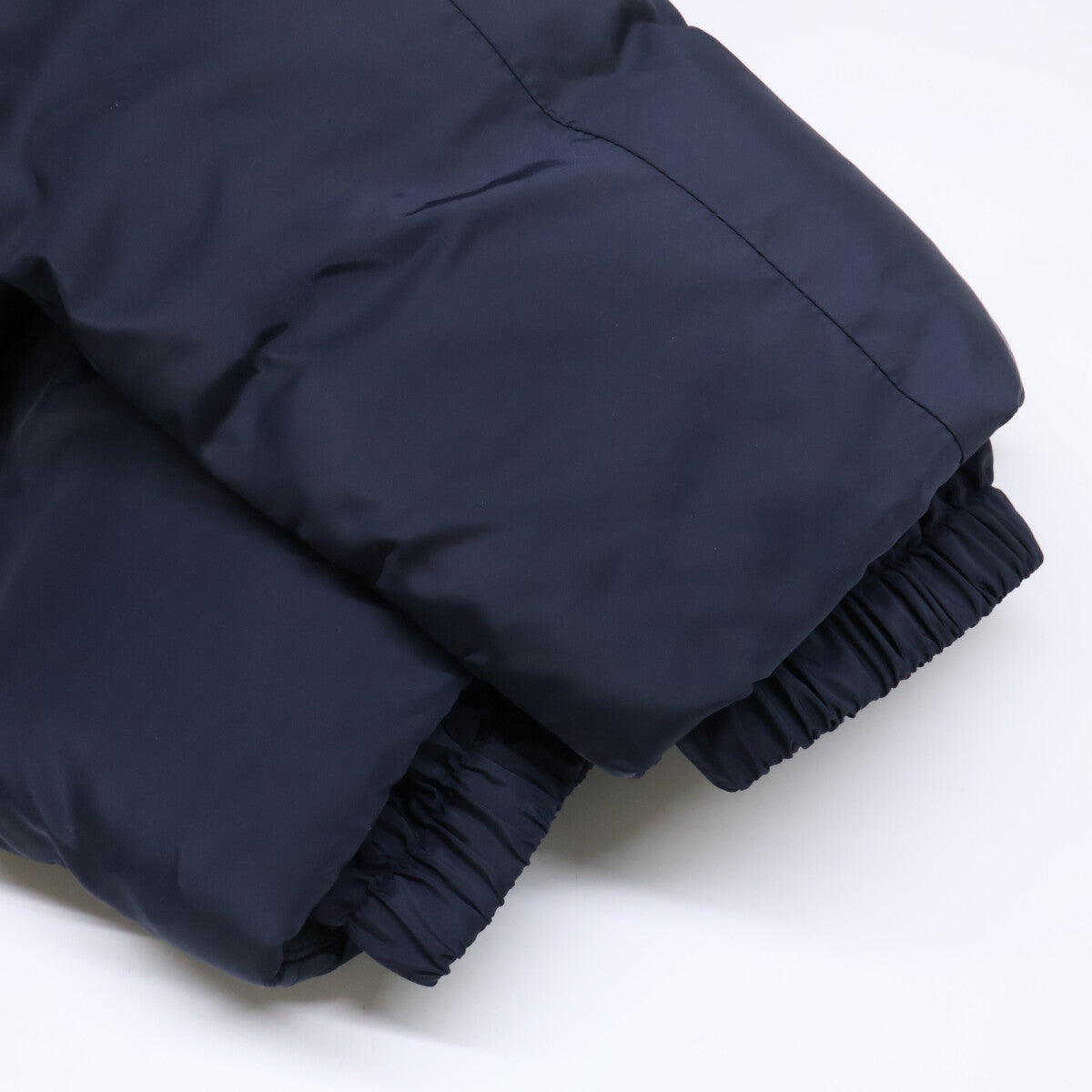 PRADA SGH073 Triangle Logo Down Jacket Navy Size S