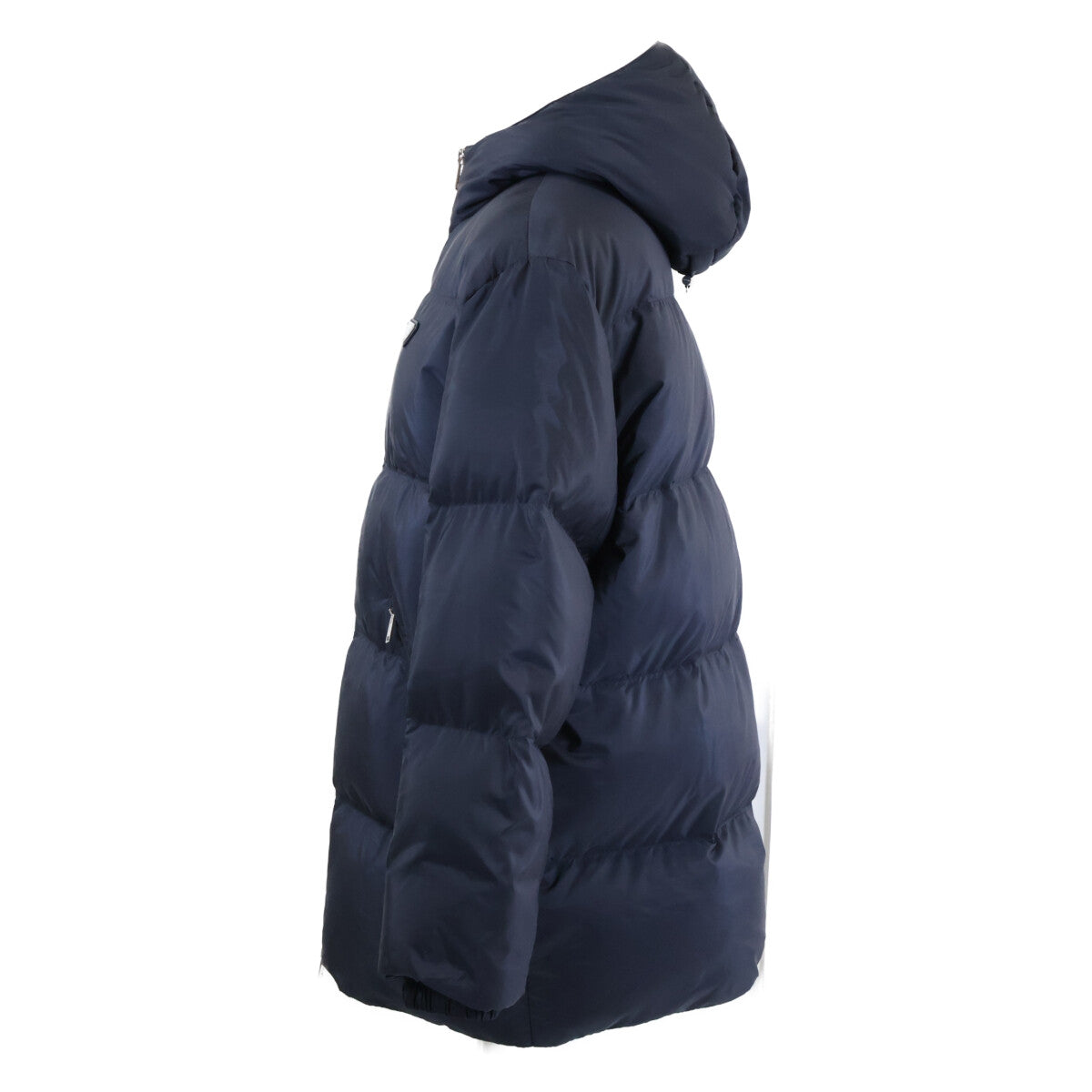 PRADA SGH073 Triangle Logo Down Jacket Navy Size S