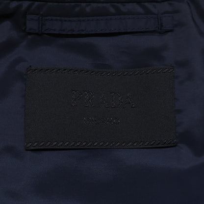 PRADA SGH073 Triangle Logo Down Jacket Navy Size S