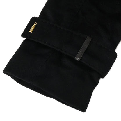 ZILLI Cashmere Leather Trim Zip Topcoat Black Coat Size 58