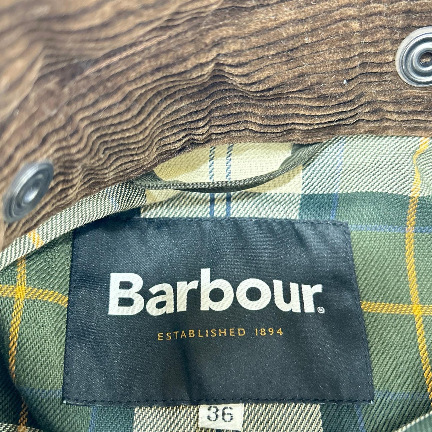 Barbour x FREAK'S STORE SNOWDON Long Coat Khaki Size 36