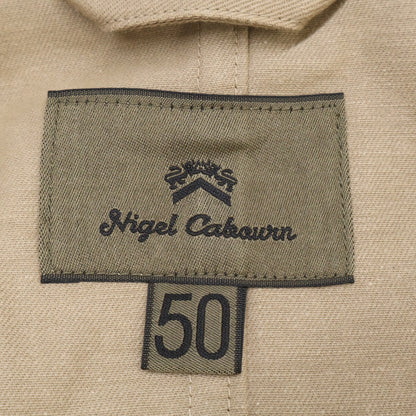 NIGEL CABOURN 8038-00-80006 Cotton Jacket Beige Size 50