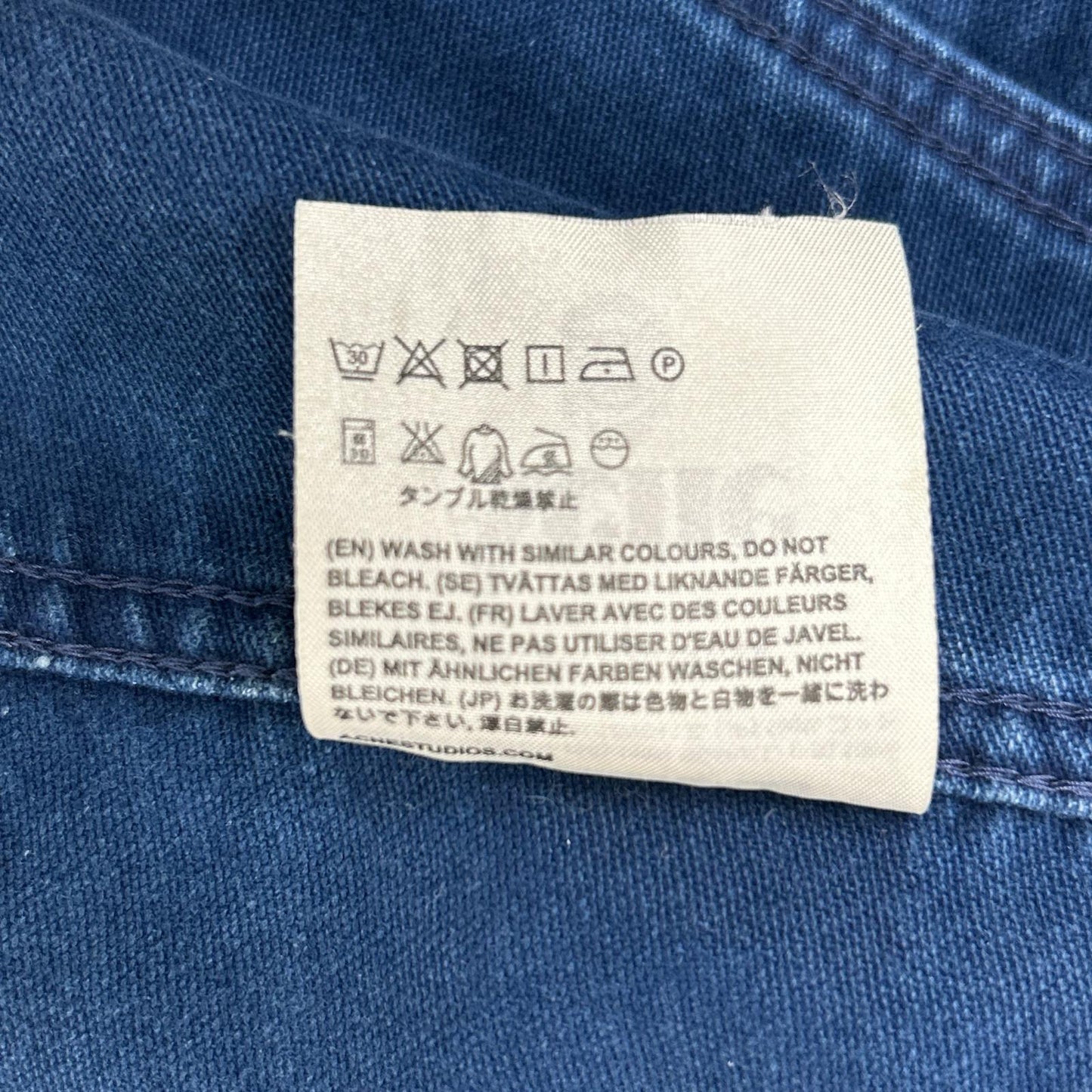 Acne Studios JAM ALCHE UW13 Indigo Denim Jacket Size 48