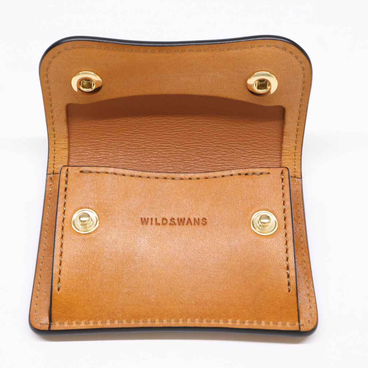 WILDSWANS TONGUE Full Grain London Color Coin Case Size ONE SIZE