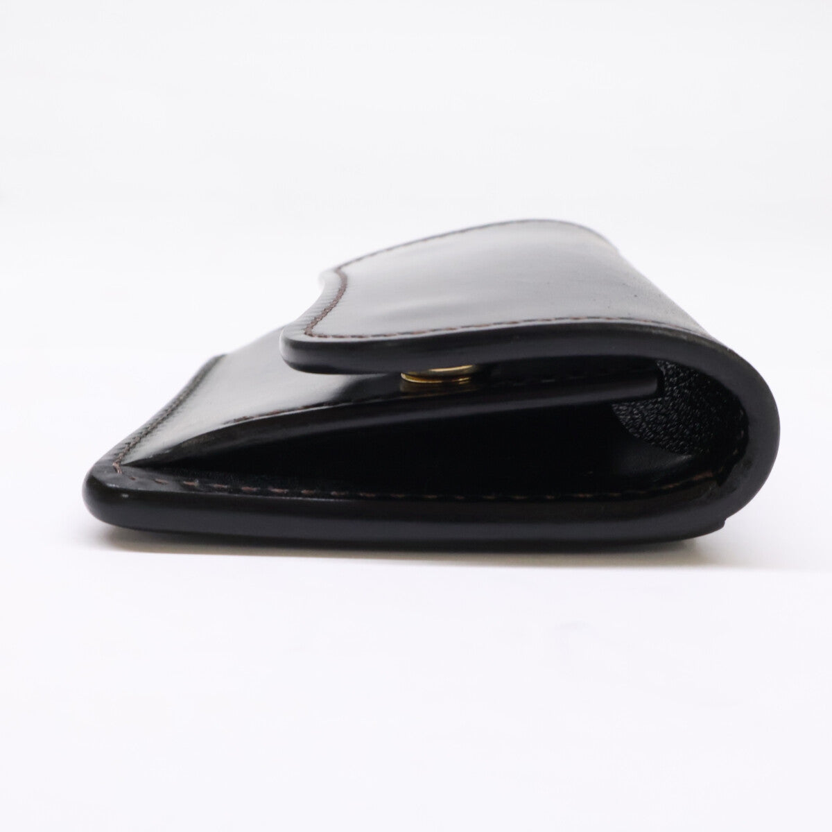 WILDSWANS TONGUE Cordovan Saddle Case Black Size ONE SIZE