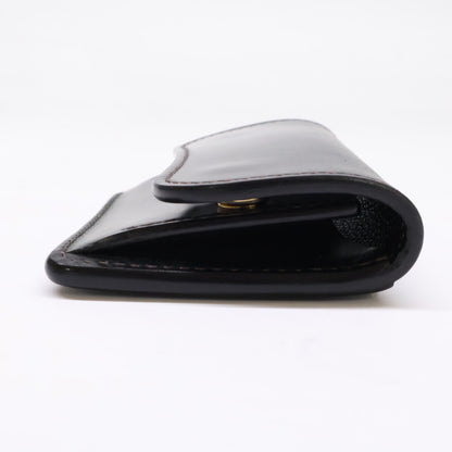WILDSWANS TONGUE Cordovan Saddle Case Black Size ONE SIZE