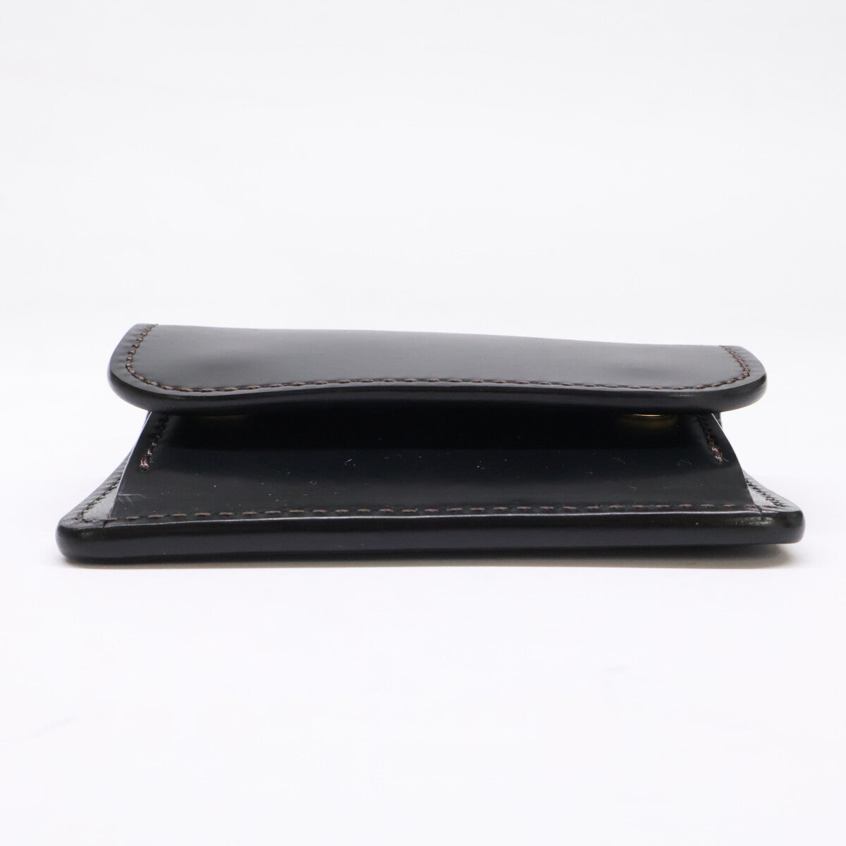 WILDSWANS TONGUE Cordovan Saddle Case Black Size ONE SIZE