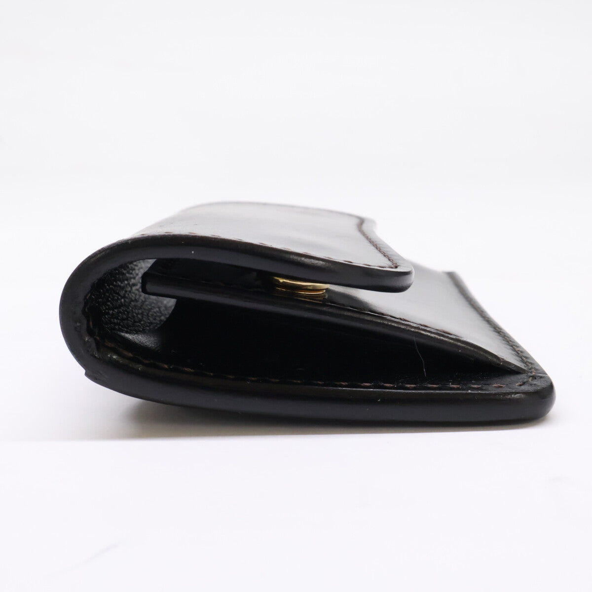 WILDSWANS TONGUE Cordovan Saddle Case Black Size ONE SIZE