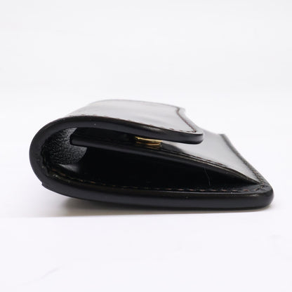 WILDSWANS TONGUE Cordovan Saddle Case Black Size ONE SIZE
