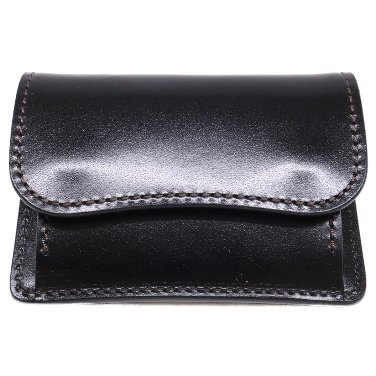 WILDSWANS TONGUE Saddle Pull-up Case Black Size ONE SIZE
