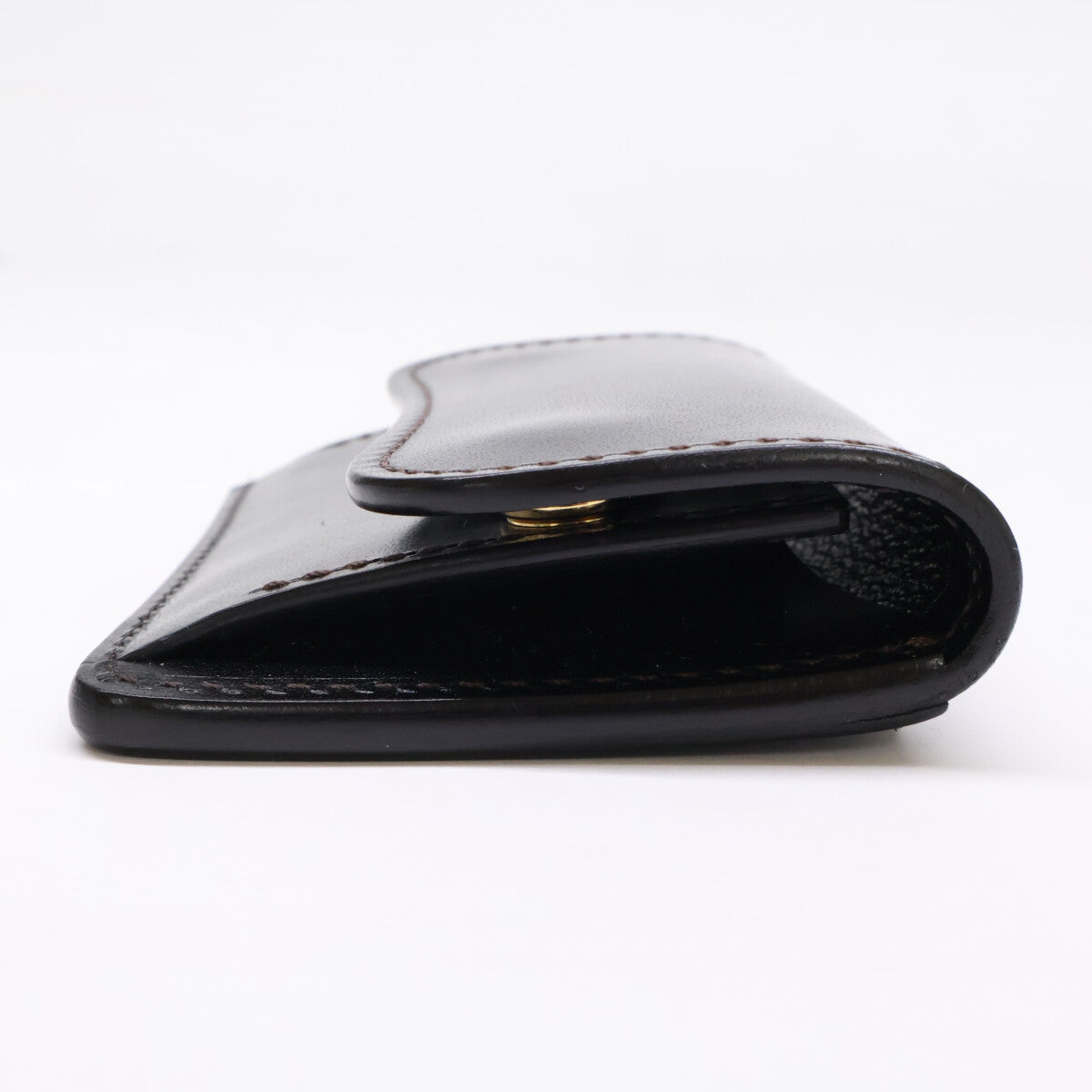 WILDSWANS TONGUE Saddle Pull-up Case Black Size ONE SIZE