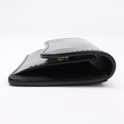 WILDSWANS TONGUE Saddle Pull-up Case Black Size ONE SIZE
