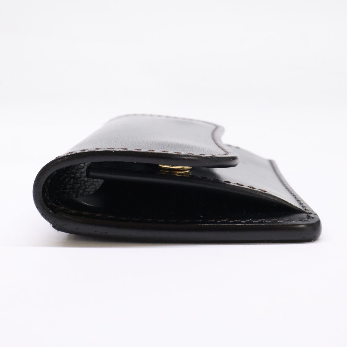 WILDSWANS TONGUE Saddle Pull-up Case Black Size ONE SIZE