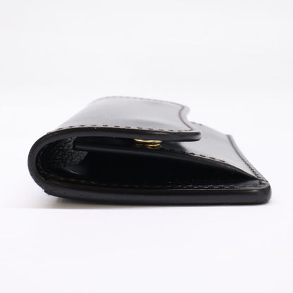 WILDSWANS TONGUE Saddle Pull-up Case Black Size ONE SIZE