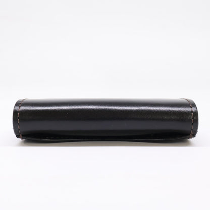 WILDSWANS TONGUE Saddle Pull-up Case Black Size ONE SIZE