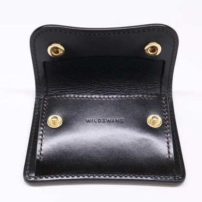 WILDSWANS TONGUE Saddle Pull-up Case Black Size ONE SIZE