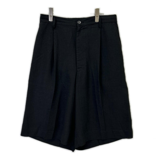 MAISON SPECIAL Black Triacetate Prime Wide Shorts Size 2