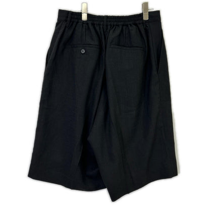 MAISON SPECIAL Black Triacetate Prime Wide Shorts Size 2
